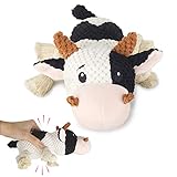 YPets Puppy Toy Plush Dog Toy, Durable Interactive Stuffed Animal Dog Toys with Crinkle Paper, Cute