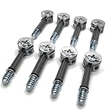 ReplacementScrews Cam Locks and Dowel Pins Compatible with IKEA Parts 110630/118331 (Pack of 8)