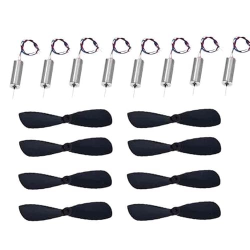 716 3.7V 7x16mm �u���b�V���h�R�A���X���[�^�[ 45000 RPM + 46mm CW CCW �v���y��8��