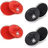 G.B.S Hair Brush Massager Shampoo Hair Scalp Soft Dandruff Cleaning Shower Massager 4 Pack for Men W