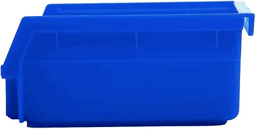 Miniatura 2 de BLUE - Contenedor de almacenamiento termoplástico resistente, colgable, conexión lateral (4.1 x 4.3 x 2 pulgadas, paquete de 4)