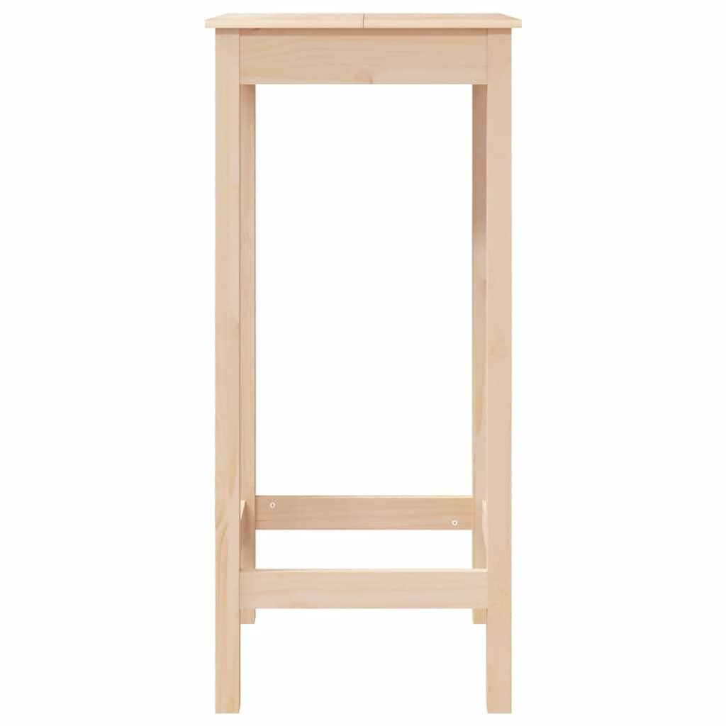 vidaXL Mesa Alta de Bar Madera Maciza de Pino 50x50x110 cm, Pub, Muebles de Bar, Cafetería, Mesa de Comedor