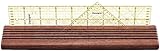 Prym 611500-Ruler Rack-Lineal Organizer, Holz, braun, 50 x 10 x 1,9 cm