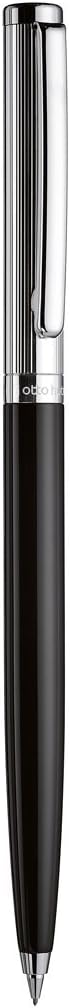 OTTO Hutt Design 01 Fountain Pen Corn Guil 001 61130 Ballpoint Pen Los Chierung – Platinum Plated Fittings, Silver/Black