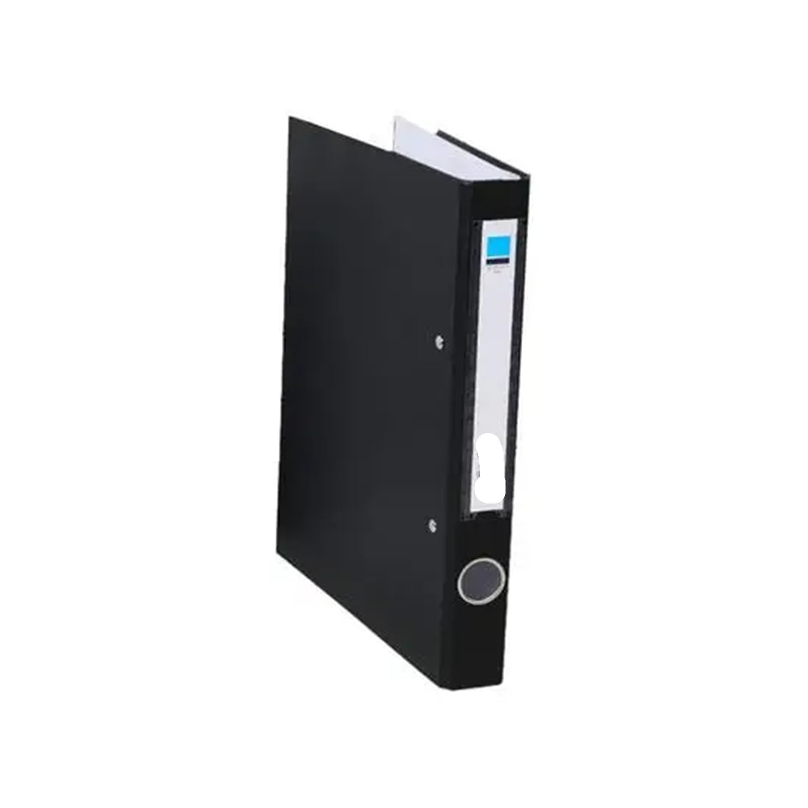 Kontoauszugsordner 2 Ring Lever Arch File Portable High Capacity Folder Two Hole Binder Plastic Lever A4 Binder Folders School Office Supplies(Black)