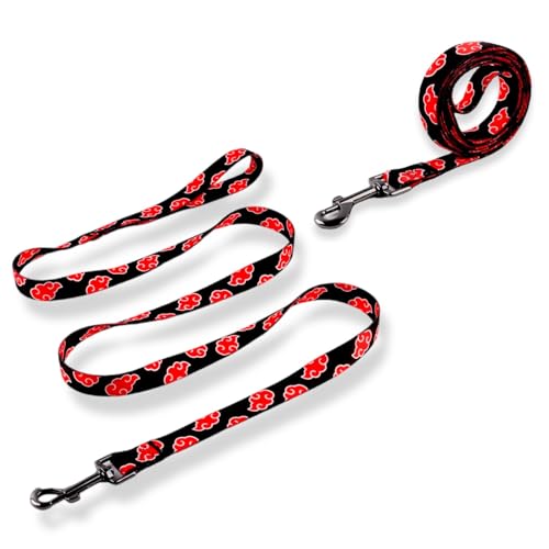 KOZUKI Anime Dog Leash - Cloud Pattern, Pink, 67 Inches, Small Dogs