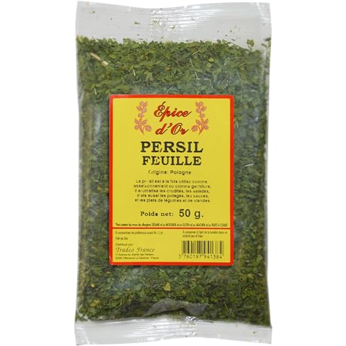 Persil Feuilles Séchées 50g - Epice d'Or, 100% Naturelles, Sans Additifs, Sans Arôme Artificiel, Sans conservateur