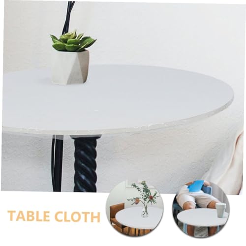 Nappe élastique table ronde DOITOOL en PVC transparent ajustée - 8