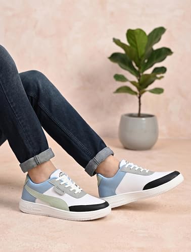 Image of CHICAGO-01 Stylish Casual Mid Top Sneaker and Trendy Shoes with Laces for Men & Boys, Perfect, College, Parties and Outings, Lightweight, Comfortable, and Durable for All-Day Use