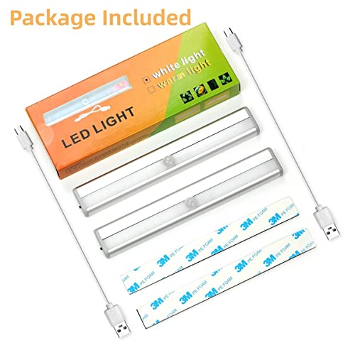 Rv Step Lights Motion Sensor, Magnetic Motion Activated Led Step Lights For Motorhome Travel Trailer Concession Stands Food Trucks, Usb Rechargeable Battery Powered Rv Strip Light Bar, White, 2 Pack #TOP6