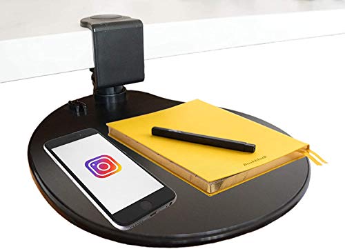 Max Smart Clamp On Mouse Platform, Clip On Mouse Pad Rotating 360, Ergonomic Mouse Tray Attachment, Office Mouse Pad, Slide Out Mouse Tray For Home, Office To Save Space (Black) #TOP6