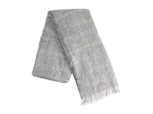 Hugo Boss Men's Nahe Light/Pastel Grey Knitted Scarf
