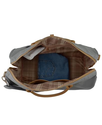 London Fog Regent Platinum 20" Weekender Satchel, Silver2