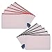BCP 10-Pieces Multi-purpose Cotton Canvas Zipper Invoice Bill Bag Pen Pencil Cosmetic Makeup Bag Pouch Blank DIY Craft Bag 9 x 5 Inches Random color Zipper