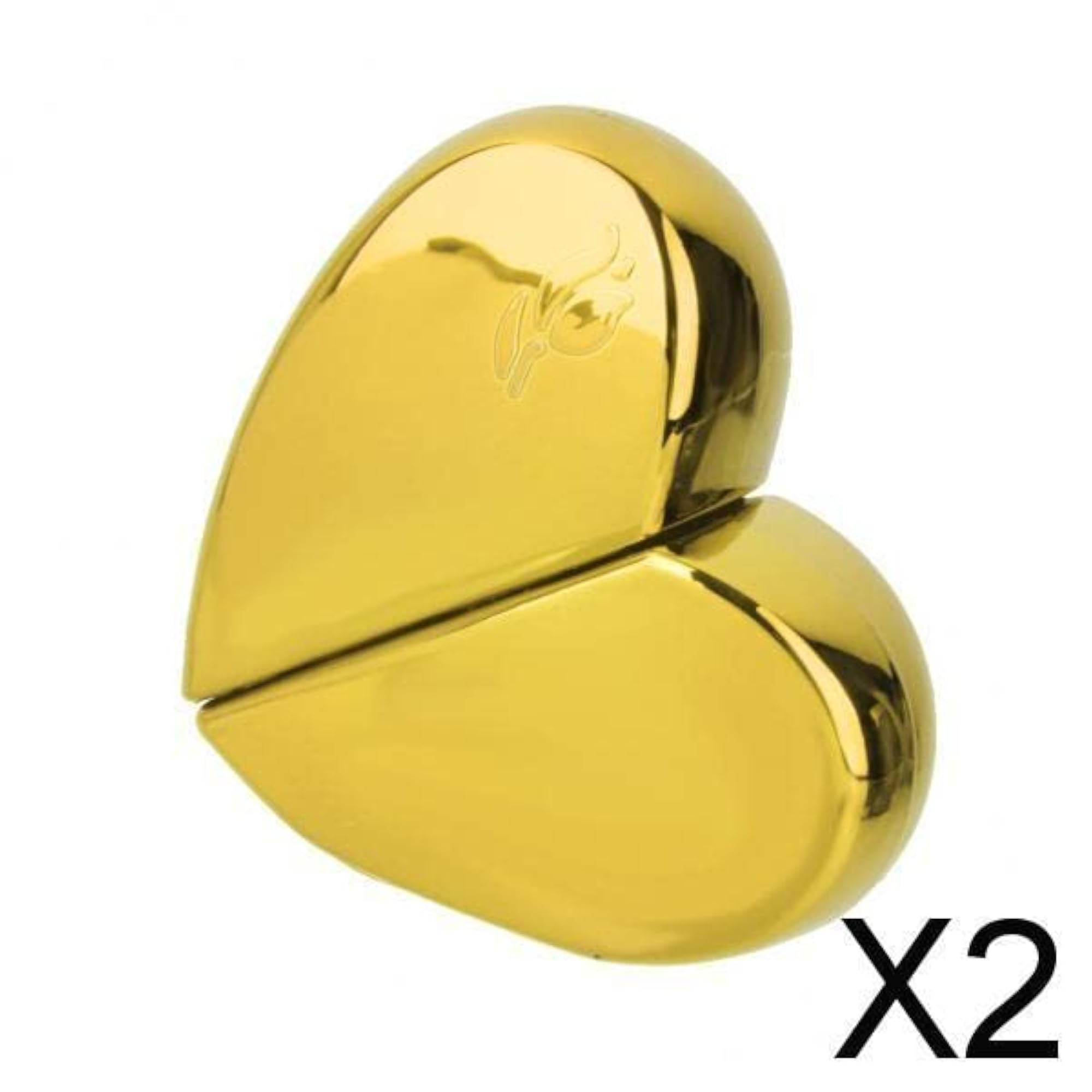 2x Travel Candy Heart Shape Perfume Atomizers, 25ml