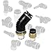 SMC KV2L07-37S connectors - kv2 fitting family kv2 other size rating - conn elbow 1/4 ptc x 1/2 nptf - package of 10