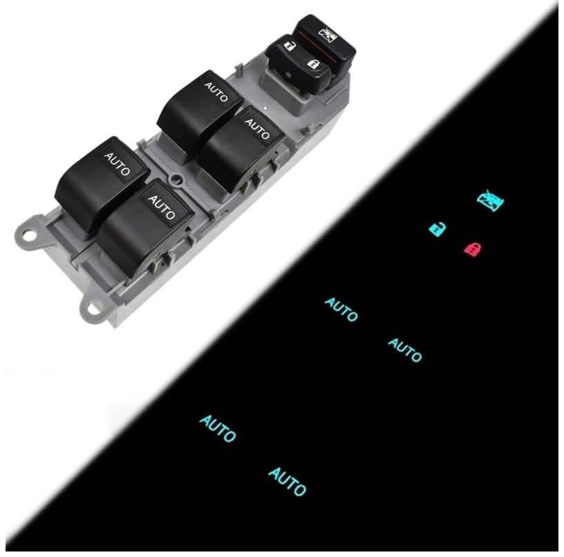 Interrupteur de vitre Toyota bouton de rechange haute précision pour commande conducteur