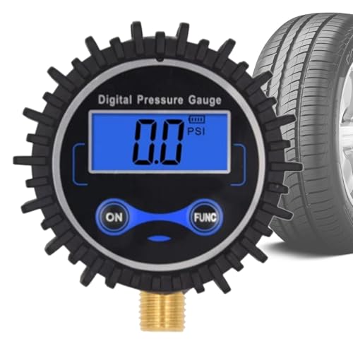 Manomètre de pression des pneus pour voitures, manomètre de pression d'air des pneus - Moniteur précis, jauge numérique pour | Contrôleur portatif de