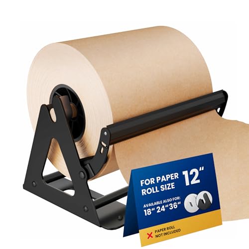 DIY CREW Paper Roll Dispenser & Cutter for 12 Inch