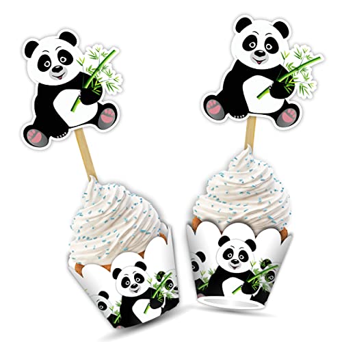 Wrapper cupcake panda Seyal moule papier cartonné décoration muffin individuel