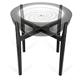 Homedics Drift Sandscape Solid Wood Sand Table Stand Compatible with drift 21” , ST-400-BK, ST-400-CE, Black Walnut (Stand Only, Drift Sold Separately)