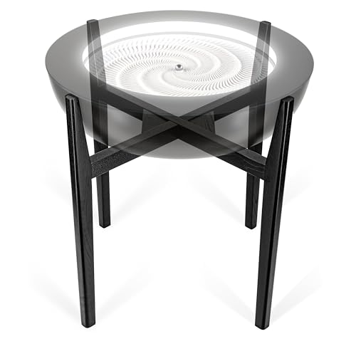 HoMedics Drift Sandscape Solid Wood Sand Table Stand Compatible with drift 21” , ST-400-BK, ST-400-CE, Black Walnut (Stand Only, Drift Sold Separately)