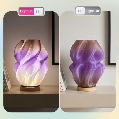 Image of IEMAI Translucent PETG Filament 1.75mm 1kg, Dual Color Gradient Purple to Black 3D Printer Filament Up to 600mm /s Rapid Printing for Lampshades Artwork & Home Decor