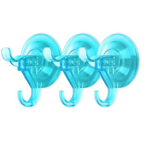 Antimbee 3 Pack Suction Cup Hooks, Reusable Small Hanger, Max Load 11lbs