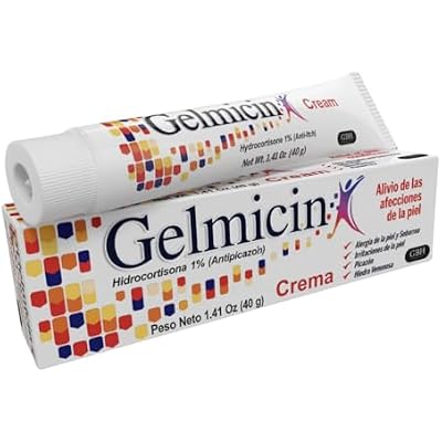 Gelmicin Cream 40g Skin Allergies, Skin Itch, Skin Rashes, Poison Ivy Relief- Contains 1.41 oz