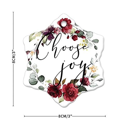 Choose Joy Tree Decoration Personalized Christmas Ornament For Girl Baptized Ornament Keepsake Christening Gift For Girls Boys Godmother Pendant Souvenir Ornaments. #TOP1