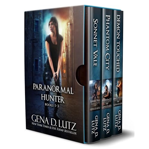 Paranormal Hunter Box Set, Books 1-3: Sonnet Vale, Phantom City, & Demon Touched Audiolibro Por Gena D. Lutz arte de portada