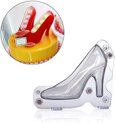 High Heel Chocolate Mold 3D Shoe Candy Mold Birthday Cake Topper Molds for Girls Women High Heel 3D Fondant Mold for Cake Decoration by Palksky
