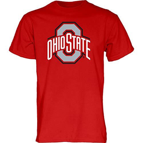 Blue 84 Men's Ohio State Buckeyes T Shirt Team Color Icon, Ohio State Buckeyes Red, Large