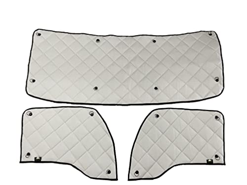 KW T680 -ZenEclipse Blackout Insulated Interior Window Covers in Gray (WCG-1424) Fits Kenworth