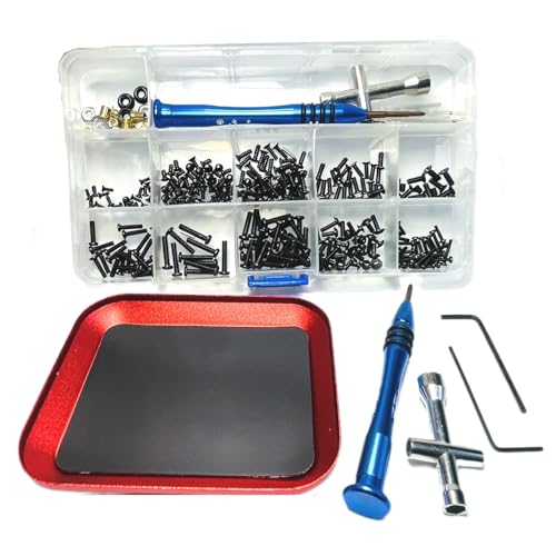 Wltoys Screw Kit Parts with Repair Plate,wltoys Replacement Parts for Wltoys 144001 Screw Set,WLtoys 144001 1/14 Screw,124019 124018 124017 124016 144010 144002 144011 144012 RC Car Parts,