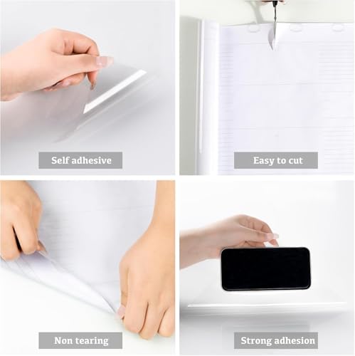 Image of Wall Protection Sheet- Clear Contact Paper Furniture Liner, Transparent Kitchen Backplash Proof || Peel & Stick Cover for Counters - Kitchen Furniture and Walls || (24 X 100 Inch)