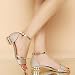 ZYONG 2020, Sandalias para Mujer, Zapatos para Mujer, L, Sandalias de Lujo, Tobillo, tacón Medio, Zapatos Cuadrados de Punta Abierta para Fiesta