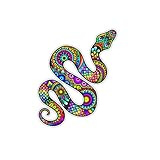 Snake Sticker Waterproof Python Colorful Cute Decal by Megan J Designs™ - Laptop Sticker Window Vinyl