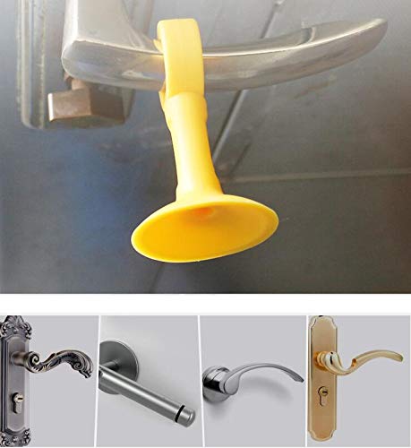 Miniatura 6 de WOIWO 5 Uds. Versión extendida de silicona para puerta de succión, mango no perforante, almohadilla anticolisión, tapón de puerta de plástico,