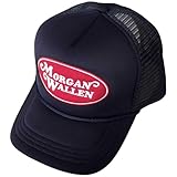 Rock Off officially licensed products Men's Morgan Wallen Oval Logo Trucker Cap One Size Navy Blue