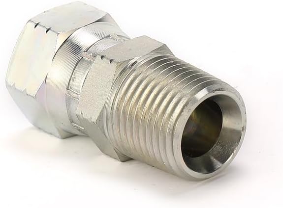 2NJ, Hydraulic adapter, NPT MALE JIC FEMALE 74° Seat, Carbon steel adapter, 50pcs set (2NJ-16)