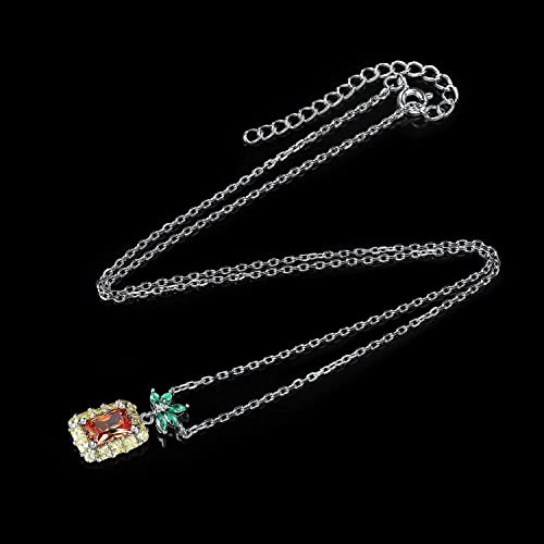 Pendentif champagne rectangle taille princesse luxe HYJYGM