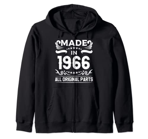 Gift for 54 Year Old Vintage Made In 1966 54th Birthday Sweat à Capuche