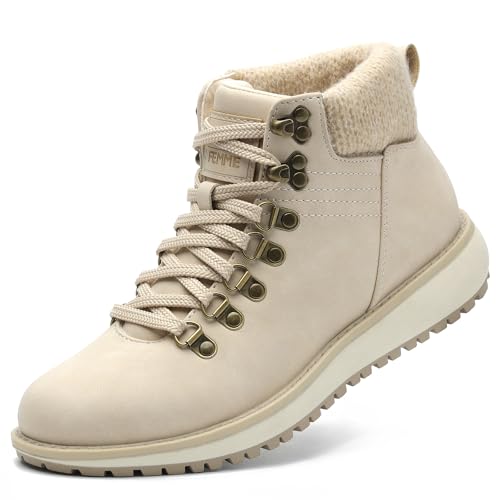 ANJOUFEMME Fur Lined Snow Boots