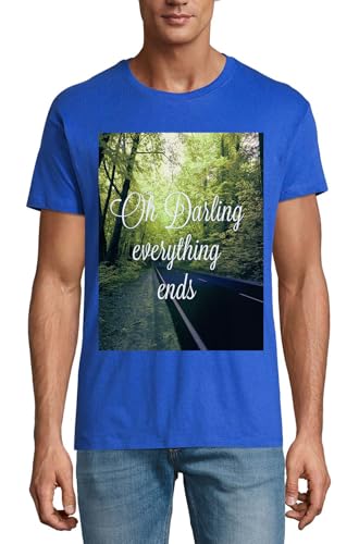 T-shirt homme en coton bleu roi Oh Darling pour éviter les hauts sans personnalité