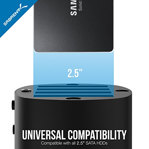 Sabrent Docking Station USB 3.0 4 Slot Hard Disk/SSD da 2,5” con Ventola (DS-4SSD)