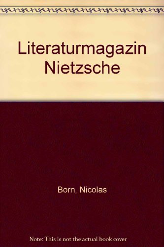 Literaturmagazin XII, Nietzsche.
