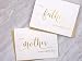 Set of 2 Gold Foil Wedding Day Cards with Gold Shimmer Envelopes, To My Mother on my Wedding Day Card, To My Father on my Wedding Day Card