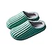 Peluche EVA pantofole, moda comfort signore pantofole antiscivolo impermeabile caldo cotone scarpe casa pantofole coppia pantofole, Verde, 39.5/40.5 EU