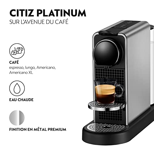 Krups Nespresso Máquina de café cápsula, cafetera espresso, 4 tamaños de taza, función de agua caliente, alerta de… - Imagen 4